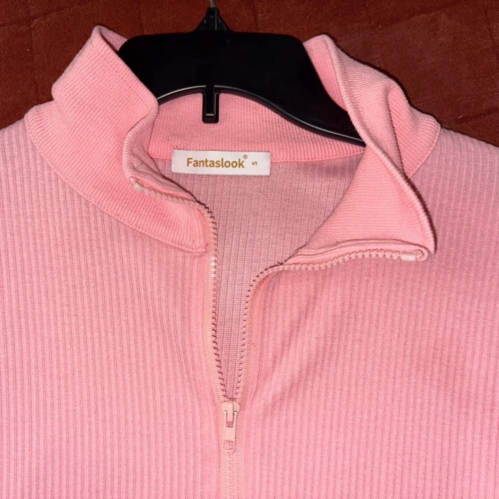 Pink Ribbed Lounge Set - Picture 3 of 9